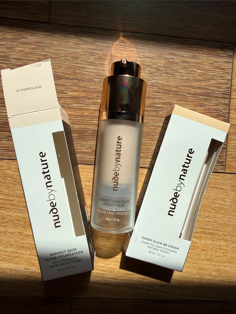 NUDE BY NATURE Perfect Skin Filter Foundation + BB Cream in Porcelain